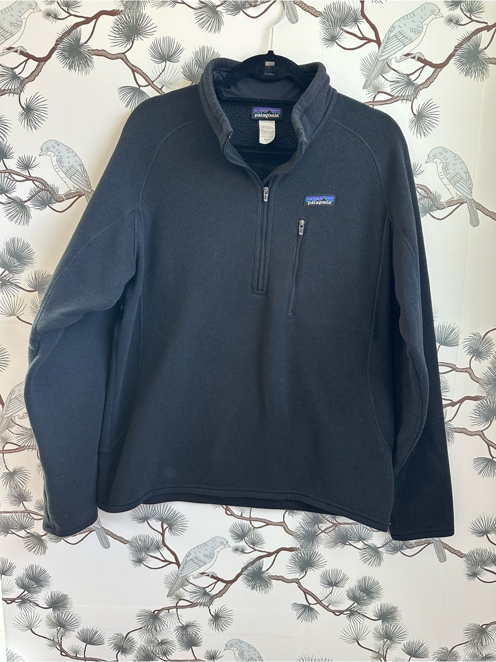 Patagonia Men’s Black Half-Zip Fleece Pullover
